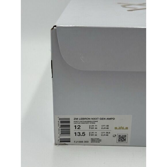 Nike Men's Zoom Lebron NXXT Gen AMPD Size 12 South Beach |FJ1566-300| New In Box - Picture 8 of 8